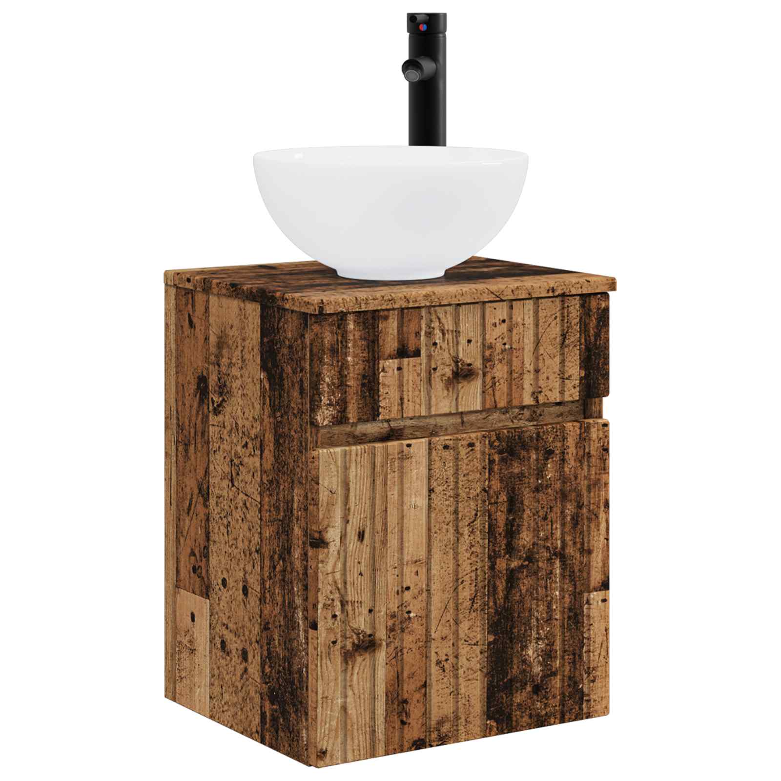 Set ormarića za kupaonicu 5 pcs Staro drvo 43 x 11,5 x 60,5 cm