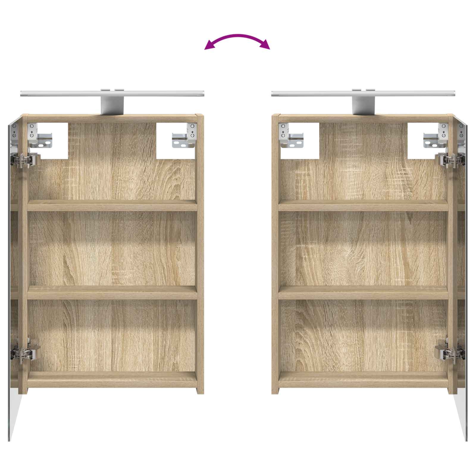 Set ormarića za kupaonicu 4 pcs Hrast sonoma