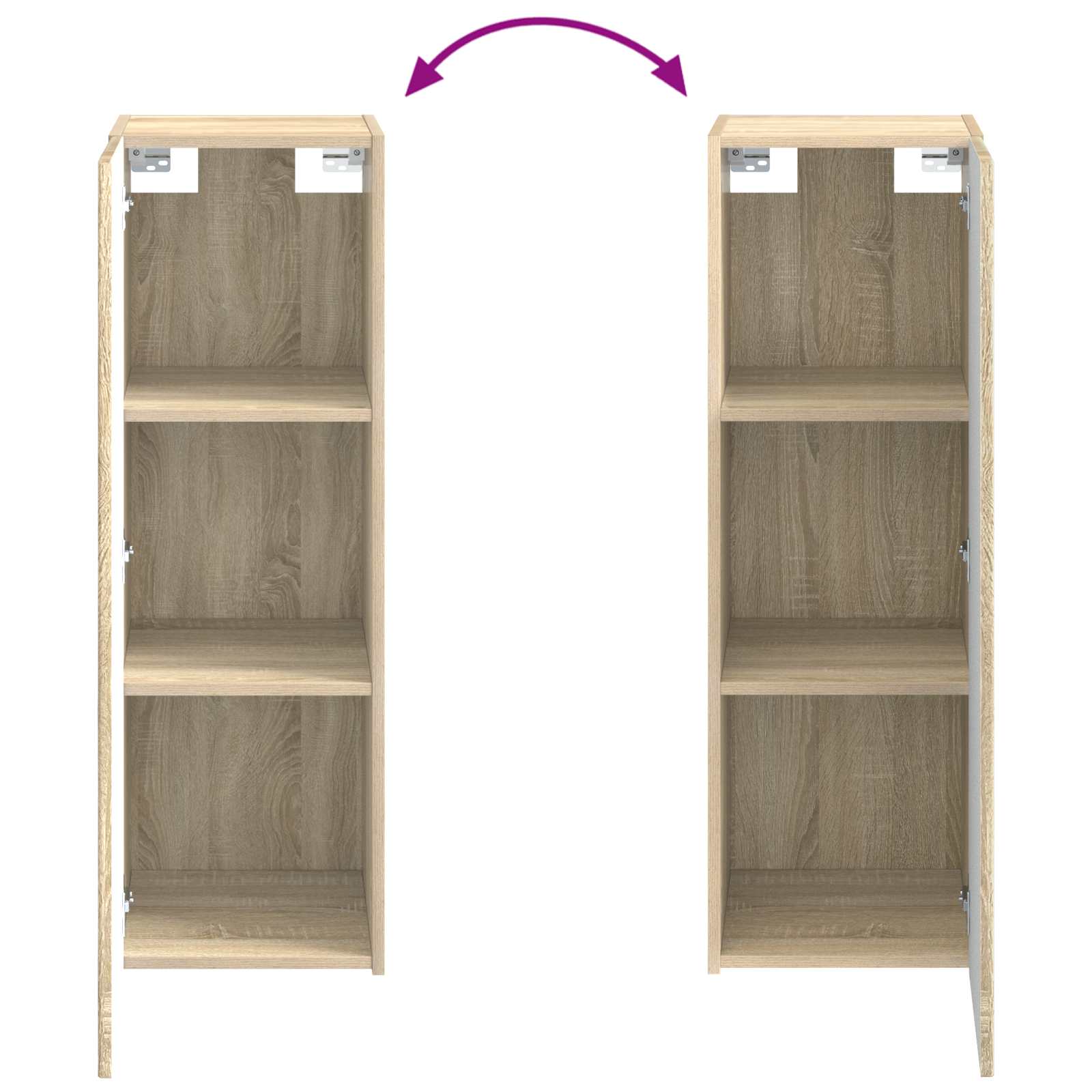 Set ormarića za kupaonicu 4 pcs Hrast sonoma 43 x 16 x 62,5 cm