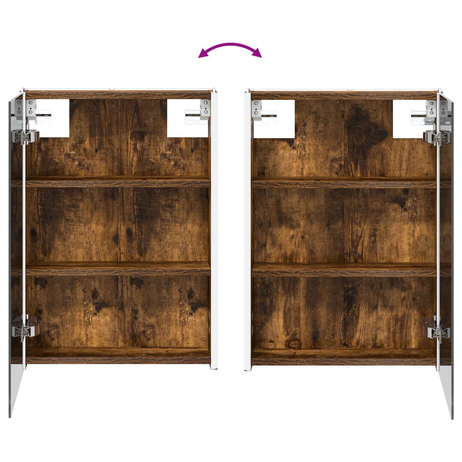 Set ormarića za kupaonicu 4 pcs Dimljeni hrast
