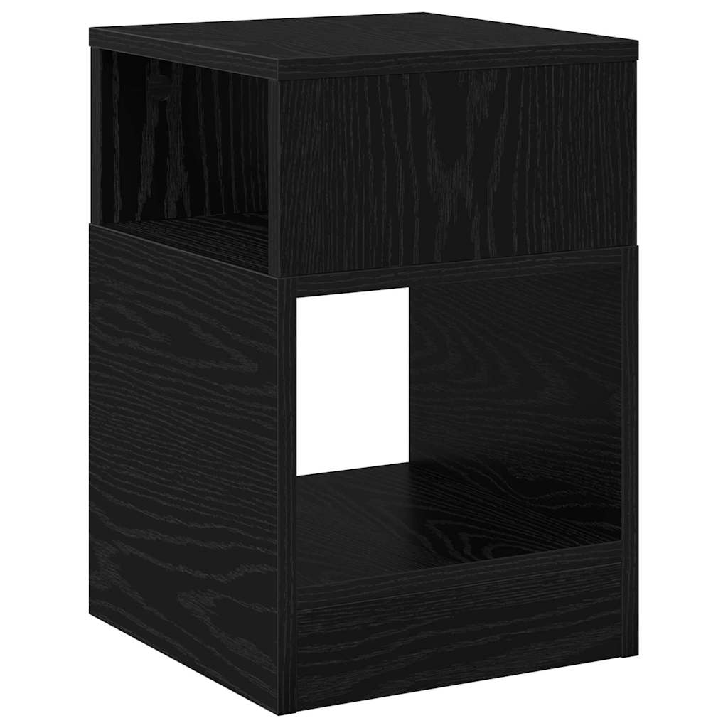 Konačna Stolić Crni hrast 30,5 x 30 x 45 cm Konstruirano drvo