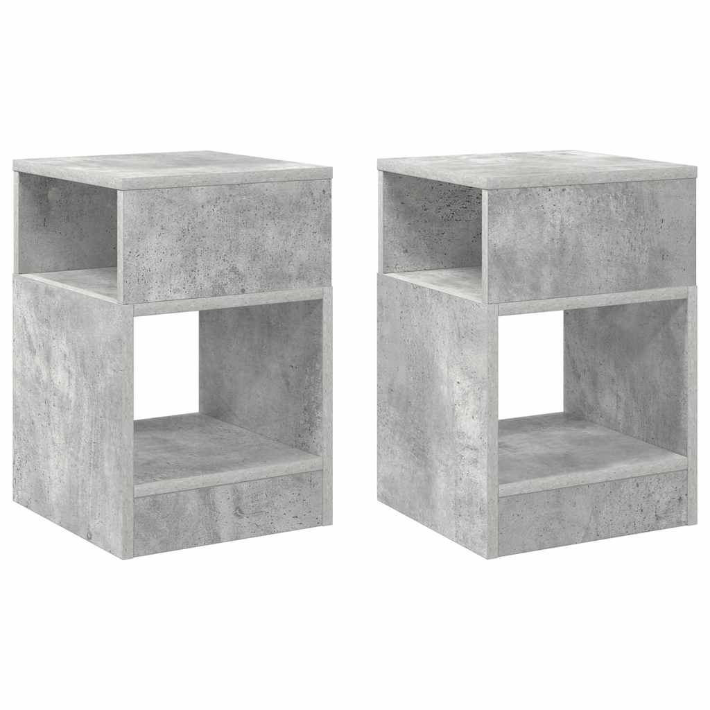 Konačna Stolić 2 pcs Betonski sivi 30,5 x 30 x 45 cm