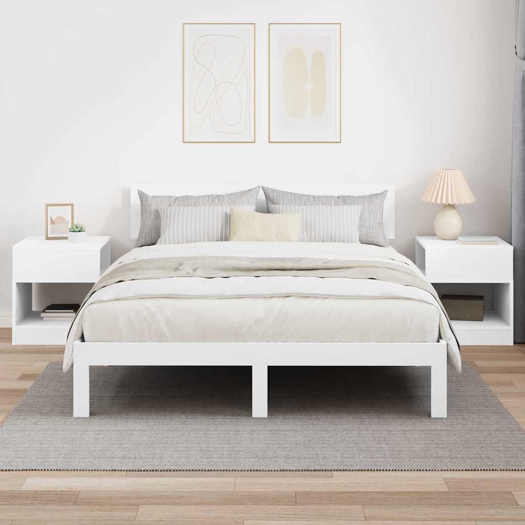 Konačna Stolić 2 pcs Bijelo 40,5 x 40 x 45 cm Konstruirano drvo