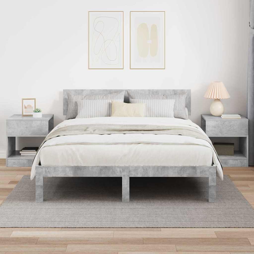 Konačna Stolić 2 pcs Betonski sivi 40,5 x 40 x 45 cm