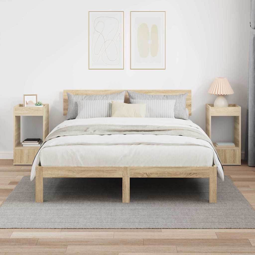 Konačna Stolić 2 pcs Sonoma hrast 30 x 30 x 56 cm
