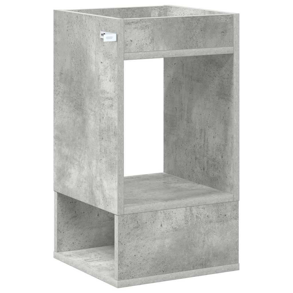 Konačna Stolić Betonski sivi 30 x 30 x 56 cm Konstruirano drvo