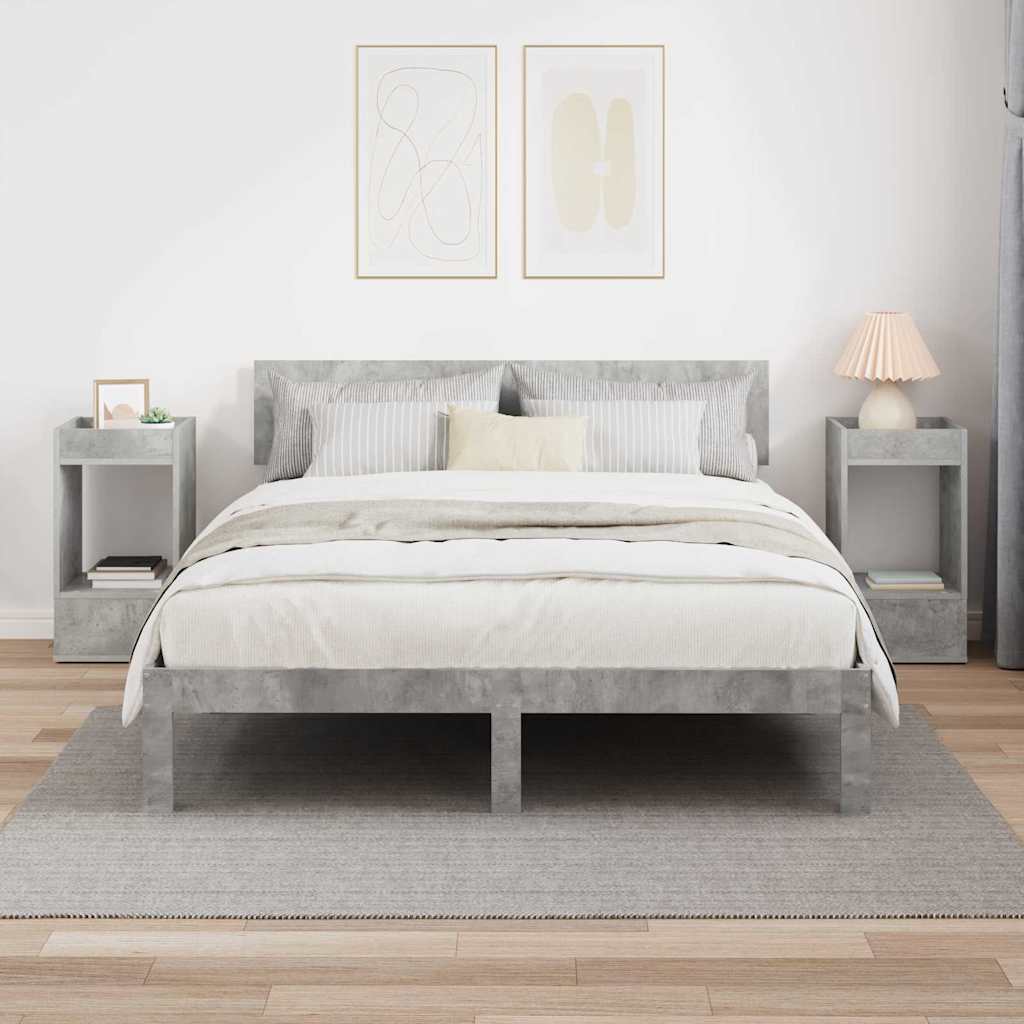 Konačna Stolić 2 pcs Betonski sivi 30 x 30 x 56 cm