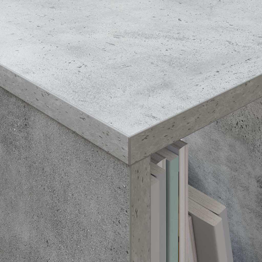 Polica za časopise Betonski sivi 102 x 30 x 45 cm