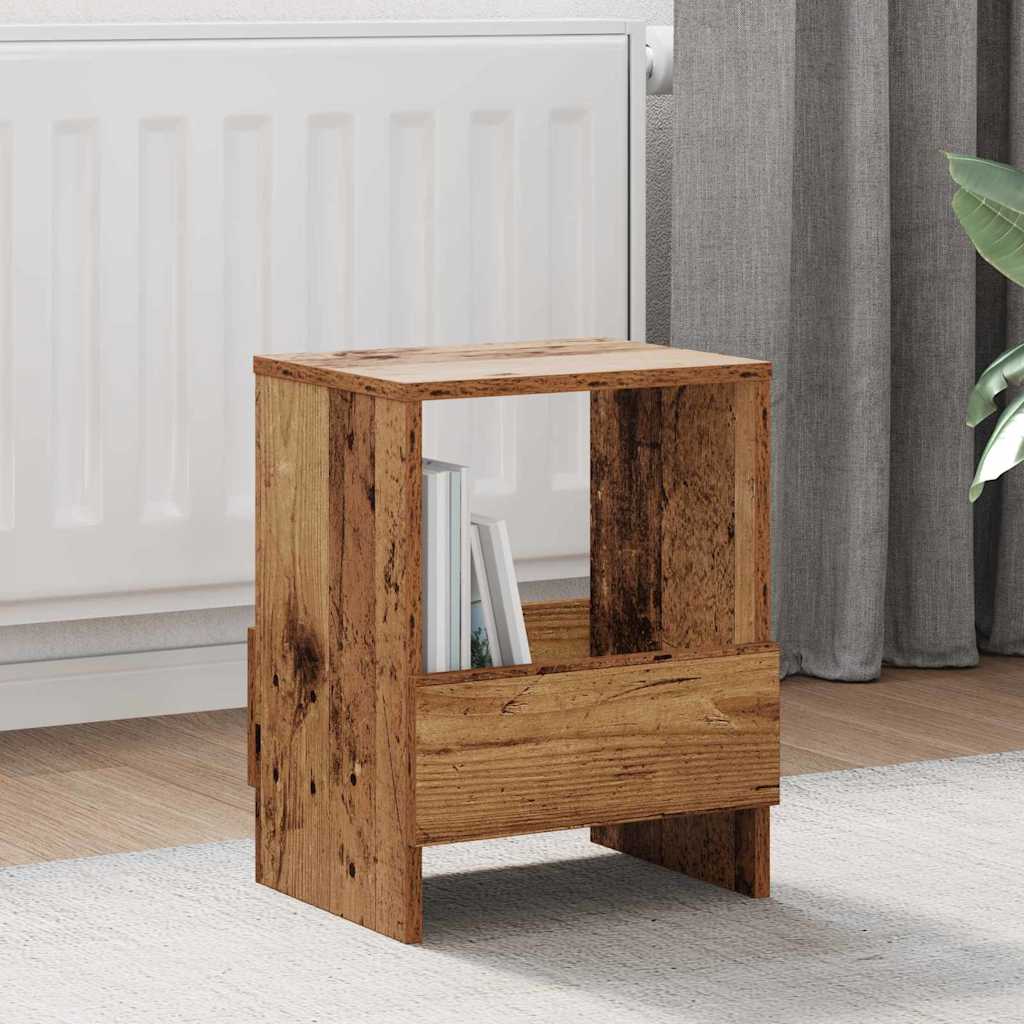Polica za časopise 2 pcs Staro drvo 35 x 30 x 45 cm