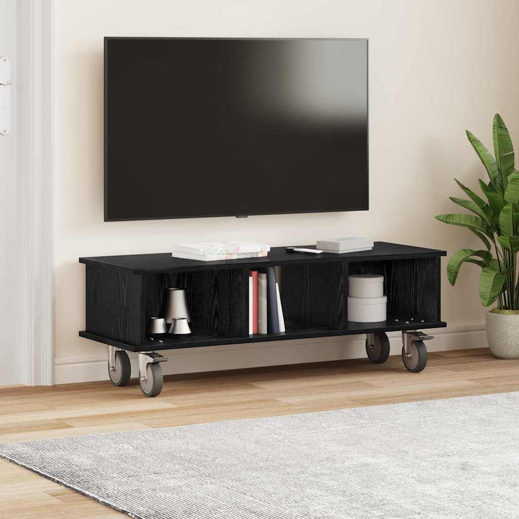 TV stalak Crni hrast 100 x 35 x 35 cm Konstruirano drvo