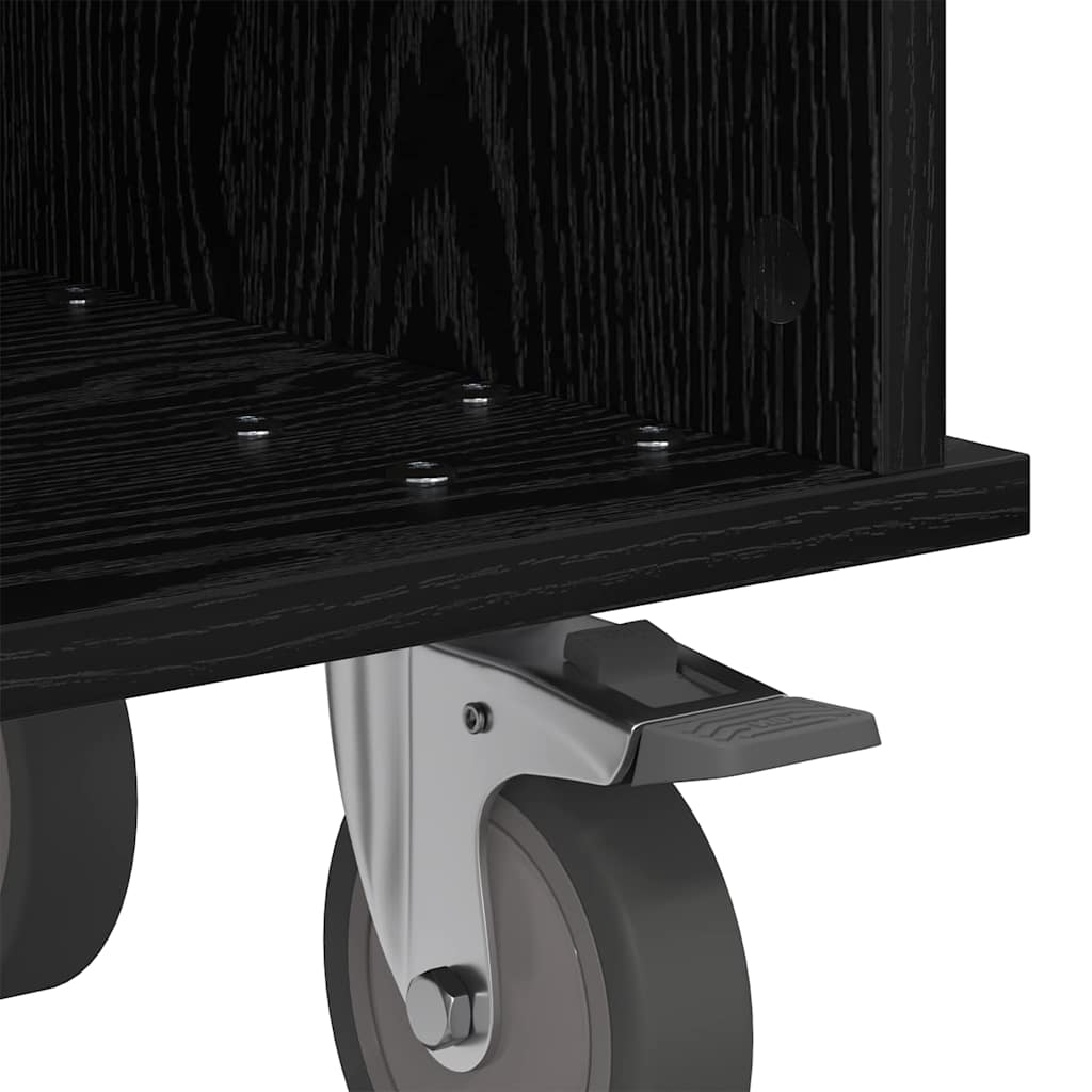 TV stalak Crni hrast 37 x 35 x 35 cm Konstruirano drvo