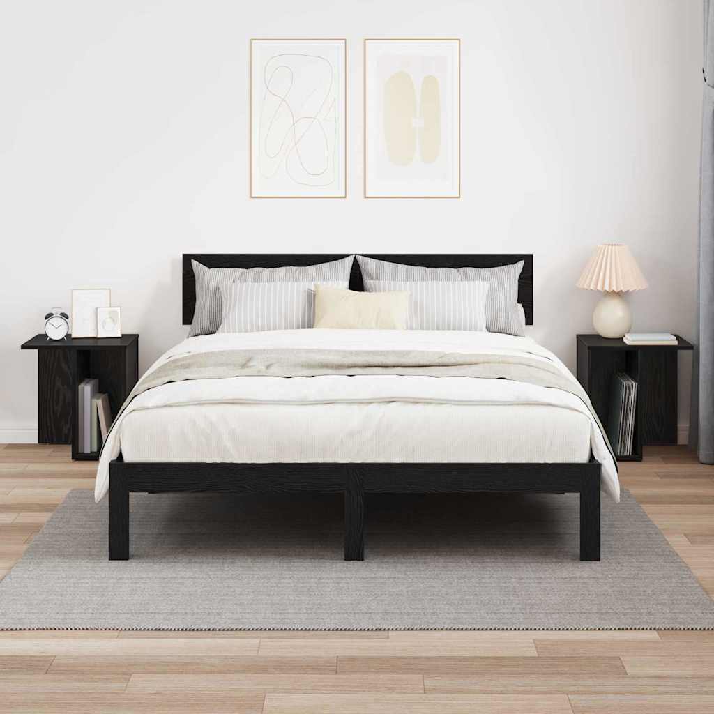 Konačna Stolić 2 pcs Crni hrast 37 x 32 x 40 cm