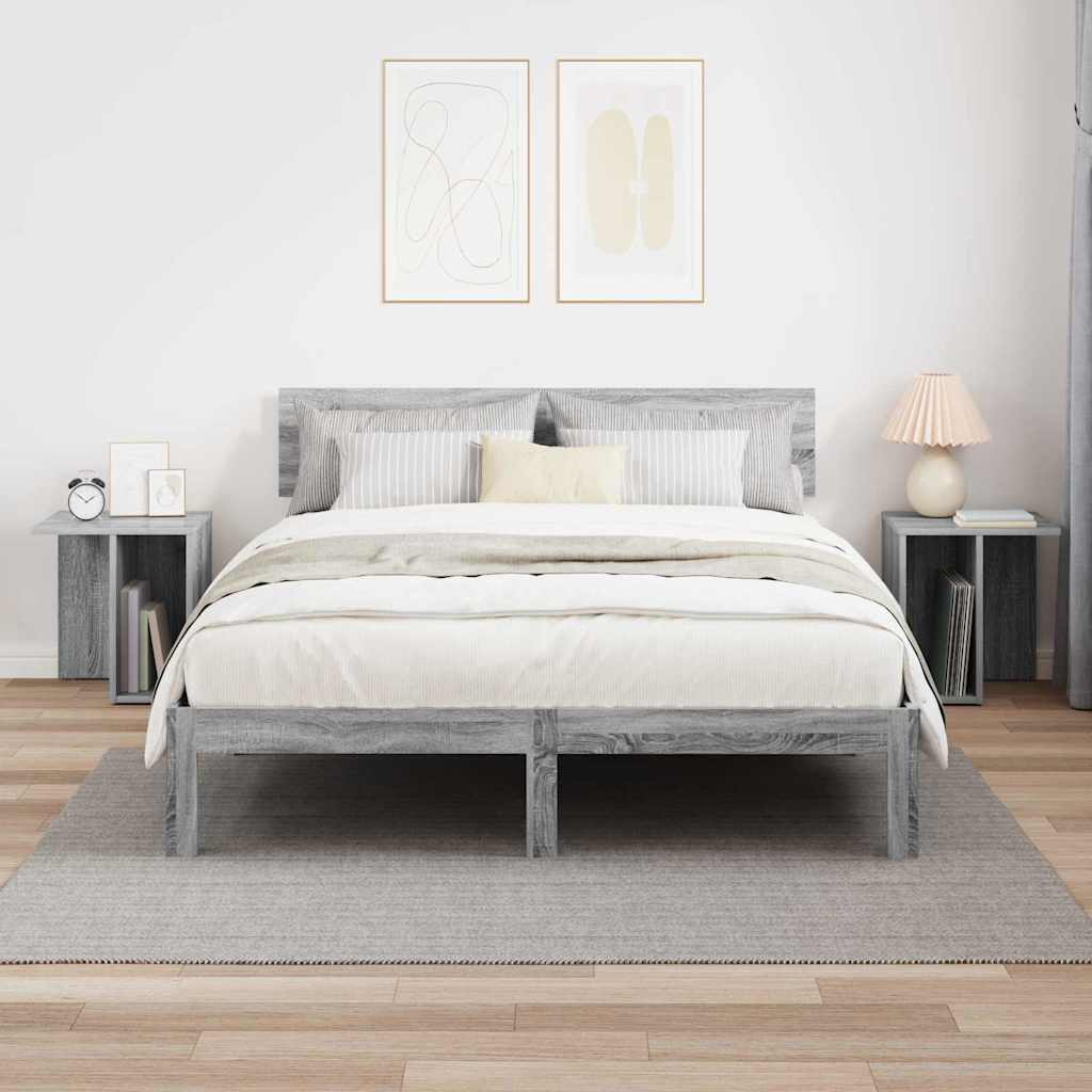 Konačna Stolić 2 pcs Siva Sonoma 37 x 32 x 40 cm