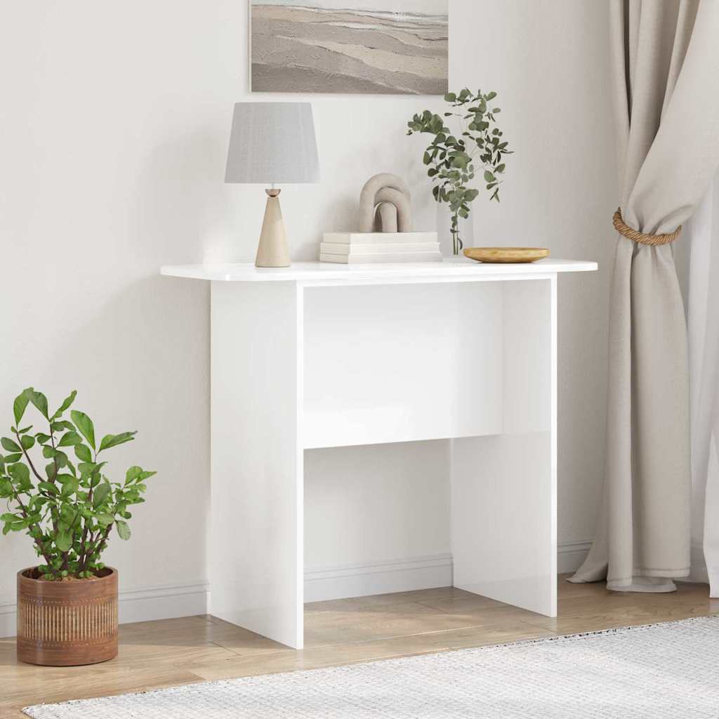 Konzolna stolica Visoki sjaj bijela 93 x 40 x 75 cm