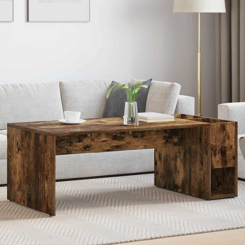 Kava Stol Dimljeni hrast 101,5 x 50 x 37 cm Konstruirano drvo