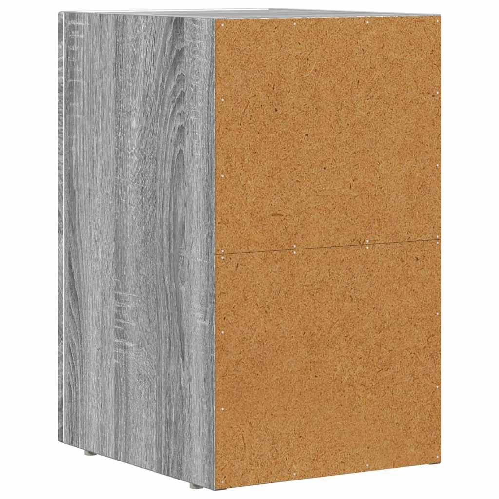 Noćni ormarić 2 pcs Siva Sonoma 29,5 x 33,5 x 50 cm
