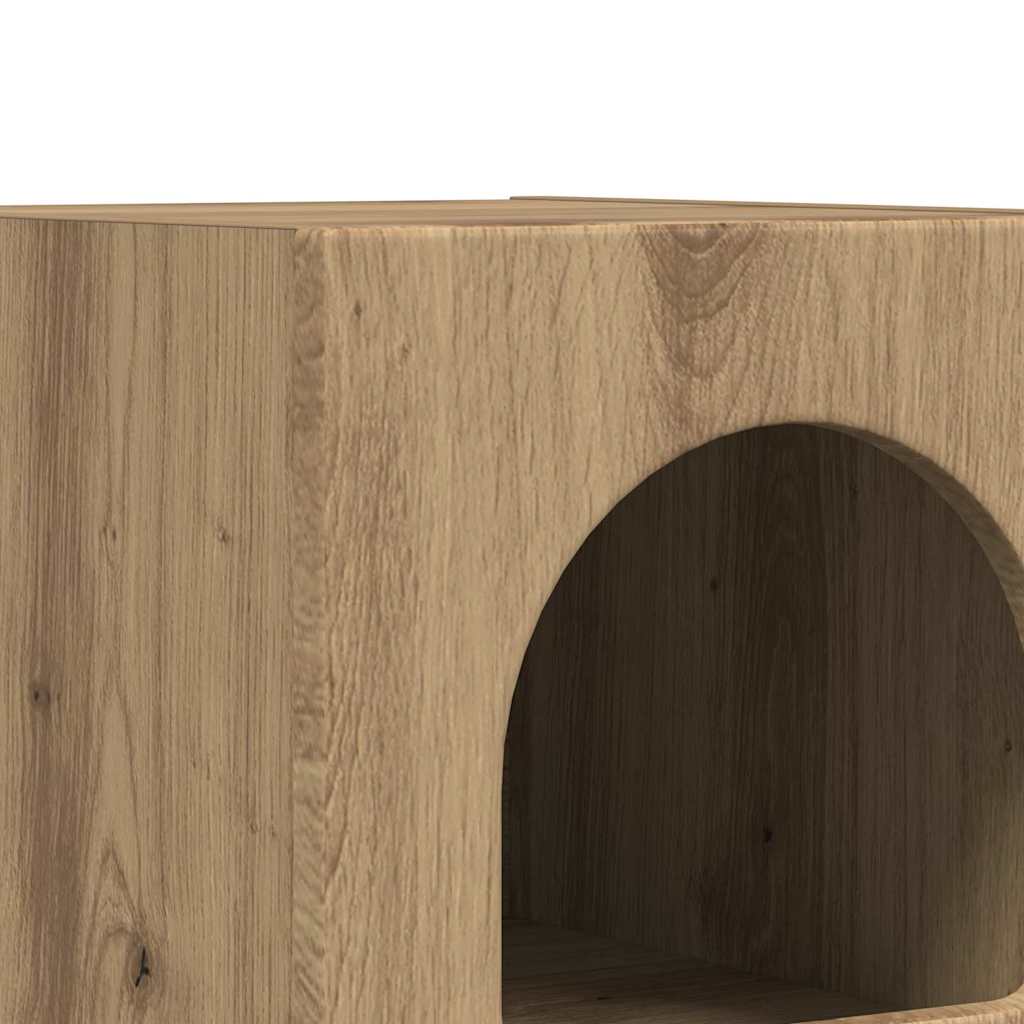 Noćni ormarić 2 pcs Umjetnički hrast 29,5 x 33,5 x 50 cm
