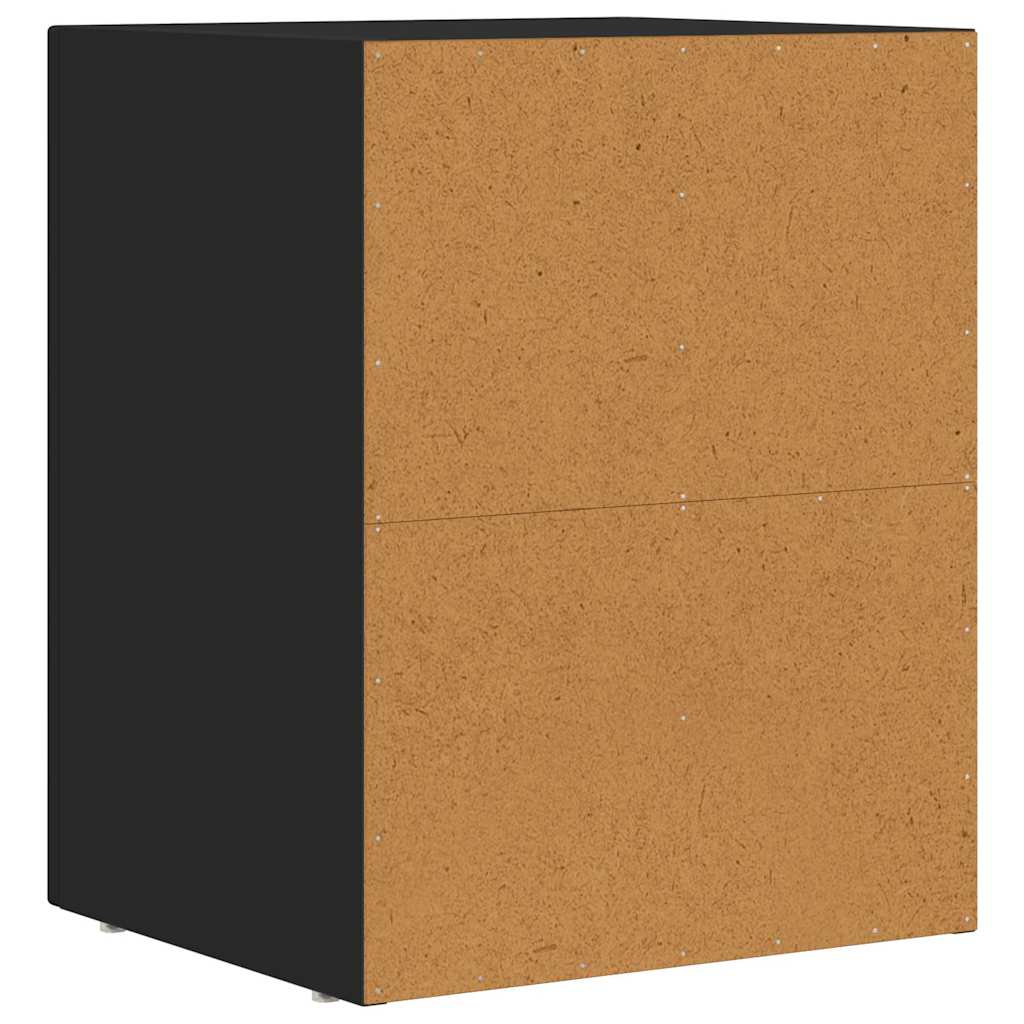 Noćni ormarić Crna 40 x 35 x 50 cm Konstruirano drvo