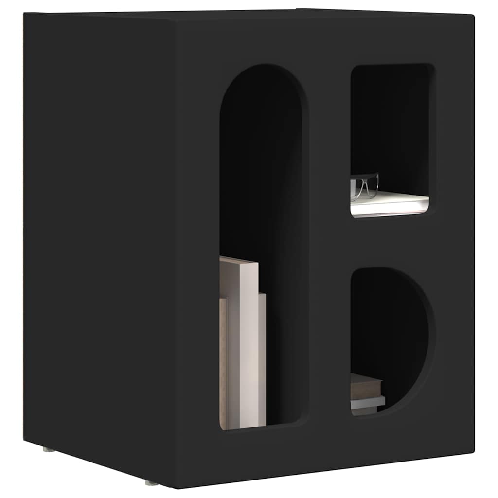 Noćni ormarić 2 pcs Crna 40 x 35 x 50 cm Konstruirano drvo