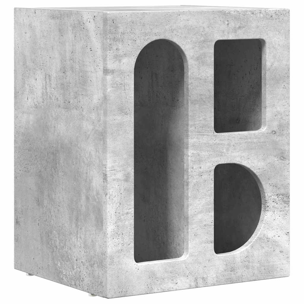 Noćni ormarić Betonski sivi 40 x 35 x 50 cm Konstruirano drvo