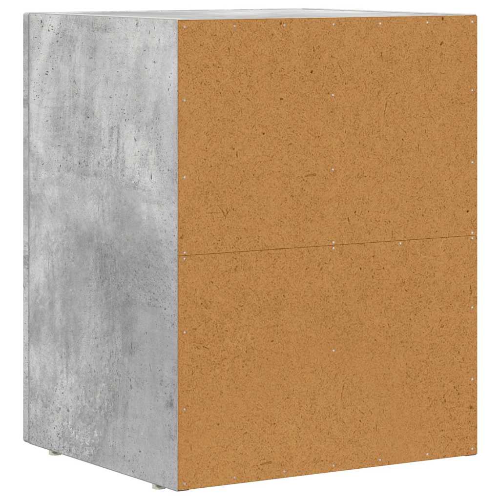 Noćni ormarić Betonski sivi 40 x 35 x 50 cm Konstruirano drvo