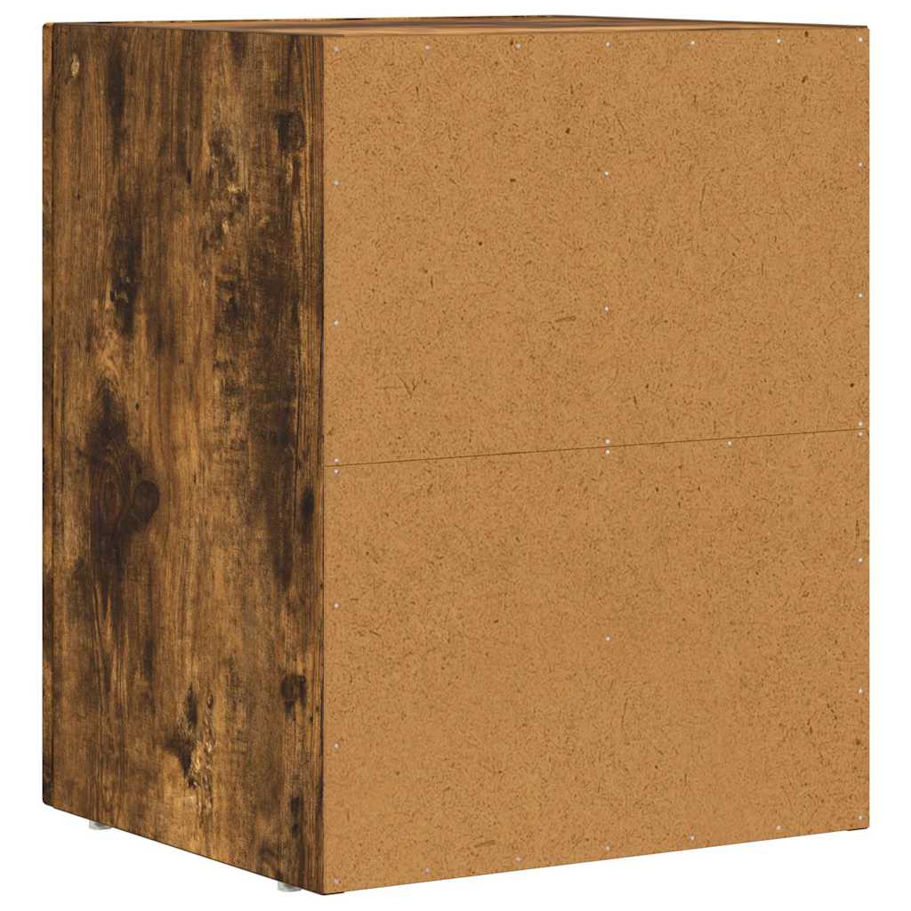 Noćni ormarić 2 pcs Dimljeni hrast 40 x 35 x 50 cm