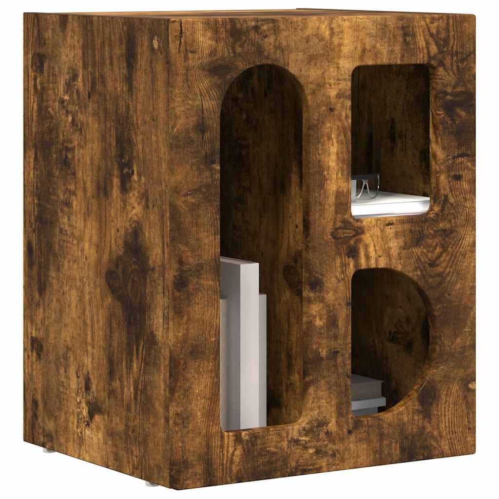 Noćni ormarić 2 pcs Dimljeni hrast 40 x 35 x 50 cm