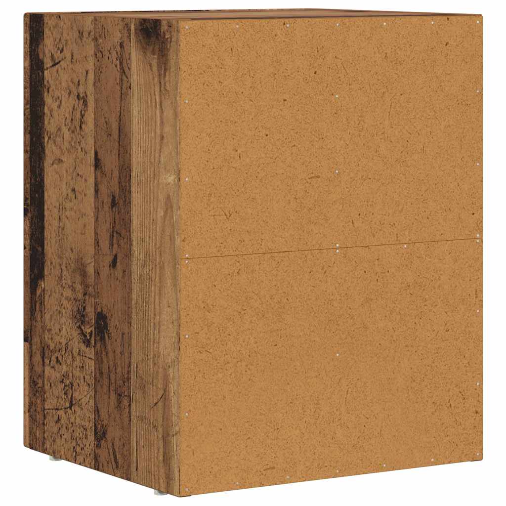 Noćni ormarić 2 pcs Staro drvo 40 x 35 x 50 cm