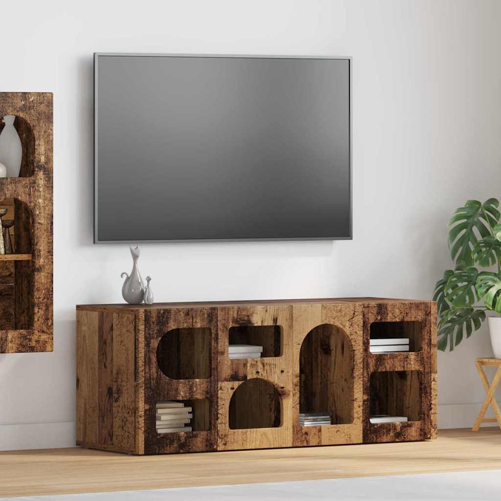 TV ormar Staro drvo 100 x 35 x 40 cm Konstruirano drvo