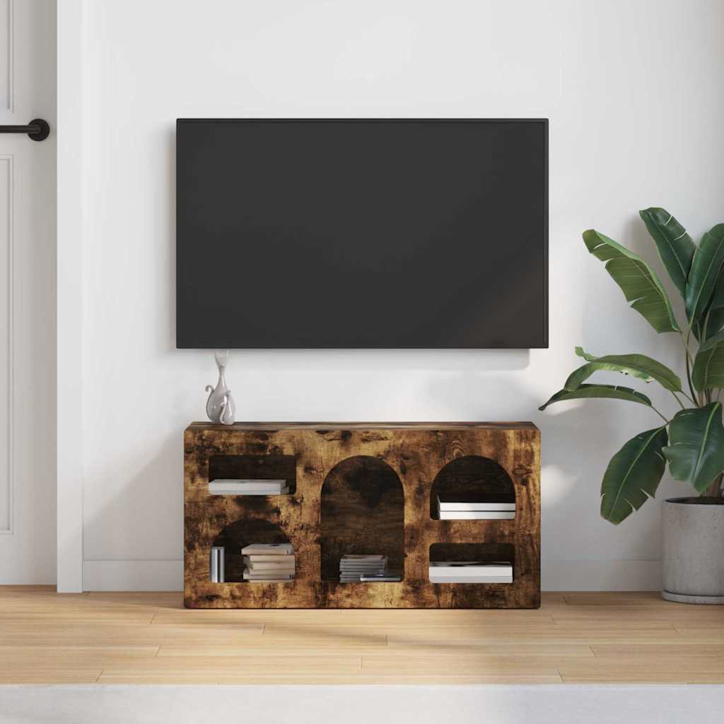 TV ormar Dimljeni hrast 80 x 35 x 40 cm Konstruirano drvo
