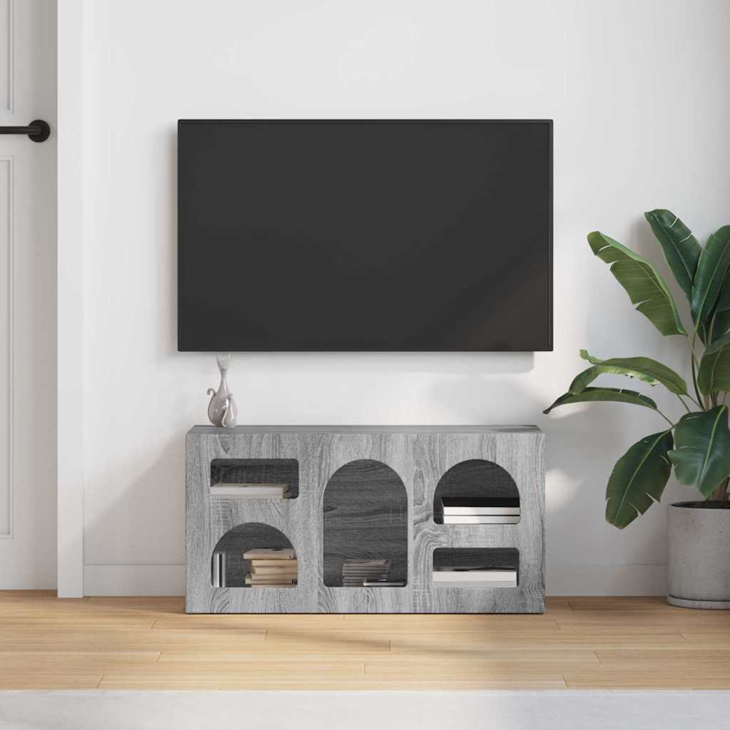 TV ormar Siva Sonoma 80 x 35 x 40 cm Konstruirano drvo