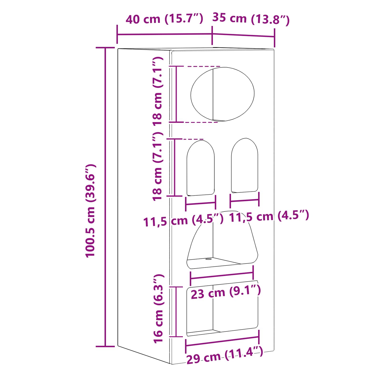 Kreveta Sonoma hrast 40 x 35 x 100,5 cm Konstruirano drvo