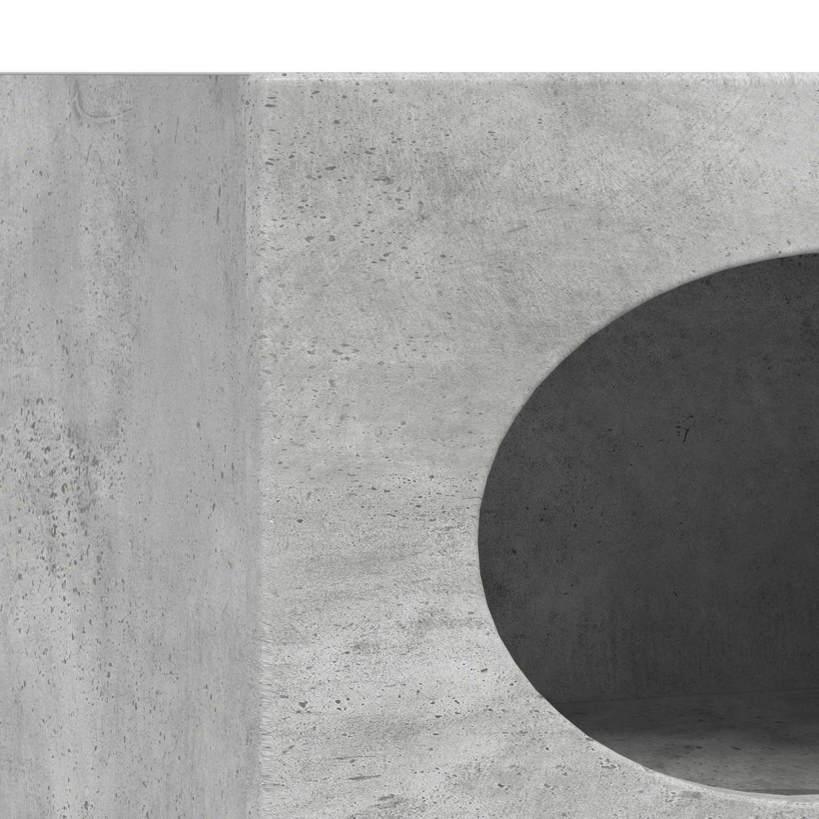 Kreveta Betonski sivi 40 x 35 x 100,5 cm Konstruirano drvo