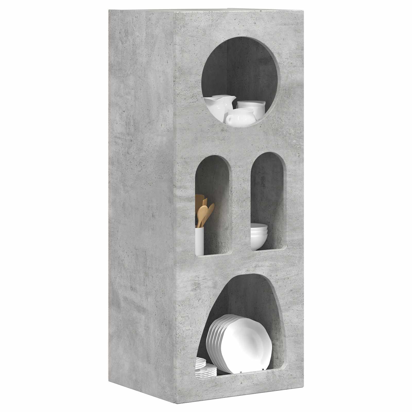 Kreveta Betonski sivi 40 x 35 x 100.5 cm Konstruirano drvo
