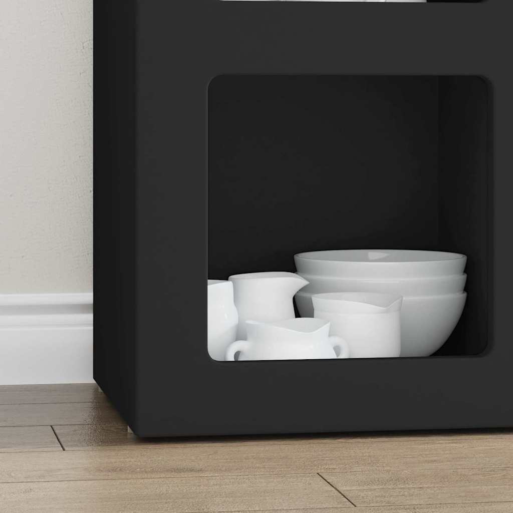 Kreveta Crna 59 x 35 x 80.5 cm Konstruirano drvo