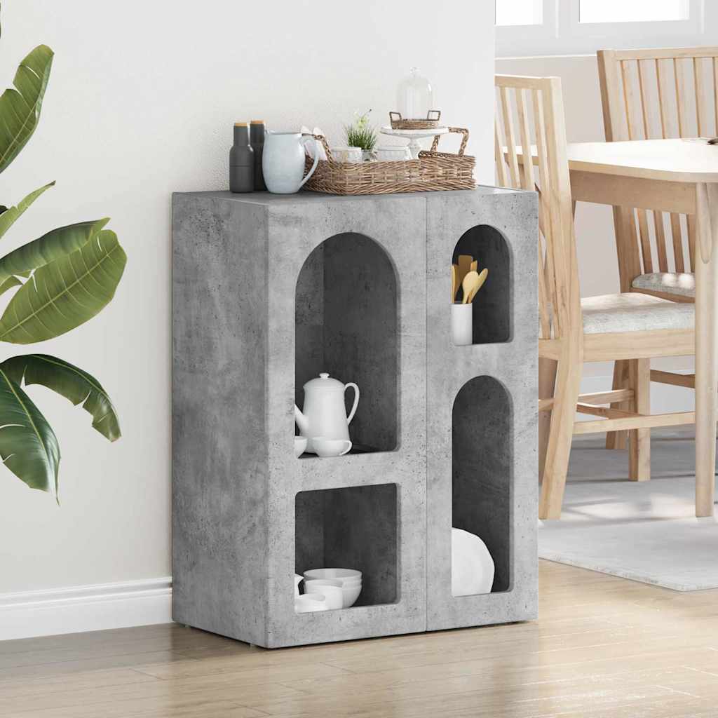 Kreveta Betonski sivi 59 x 35 x 80.5 cm Konstruirano drvo