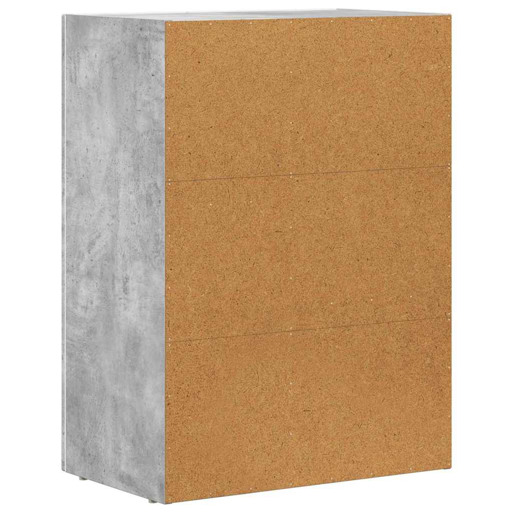 Kreveta Betonski sivi 59 x 35 x 80.5 cm Konstruirano drvo