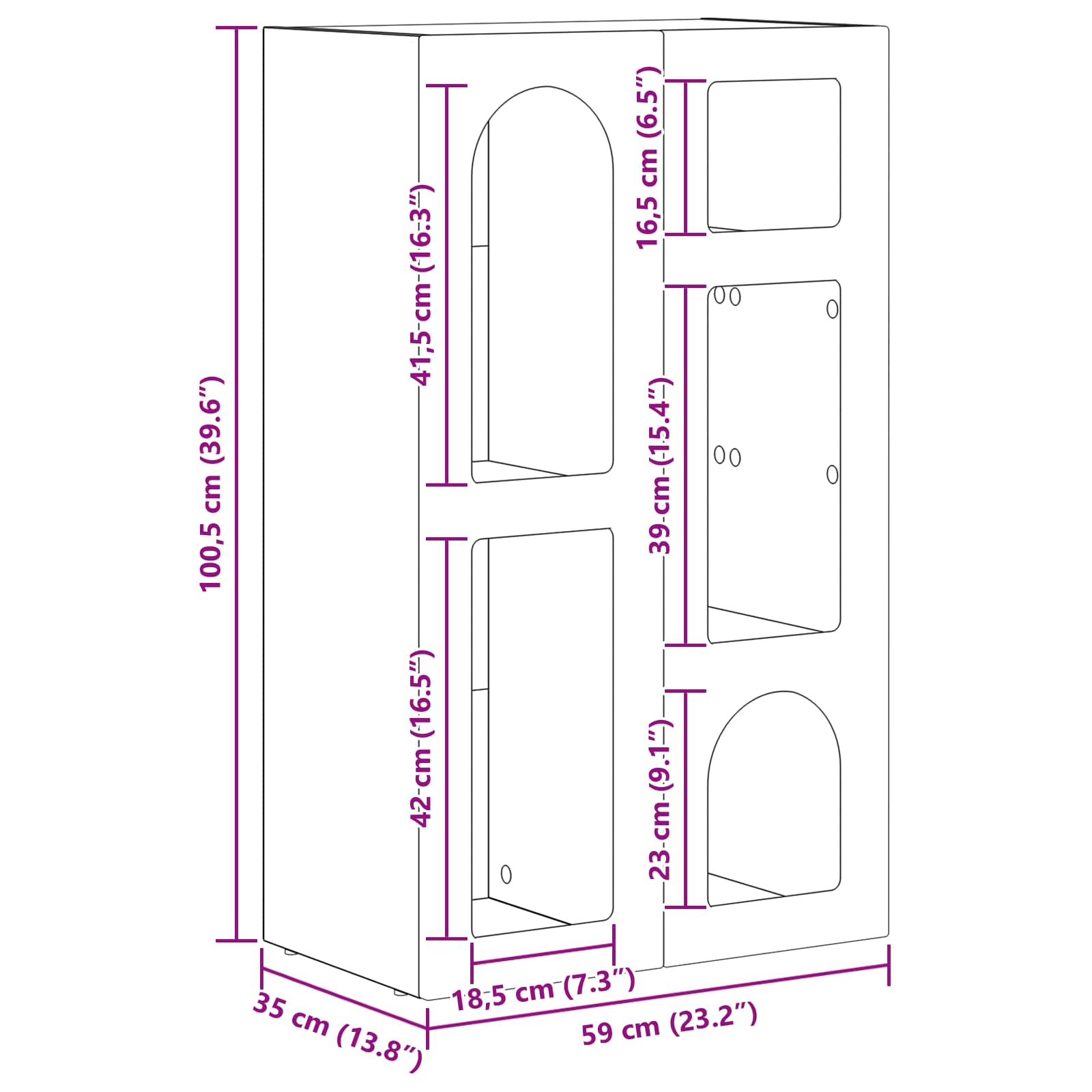 Kreveta Betonski sivi 59 x 35 x 100,5 cm Konstruirano drvo