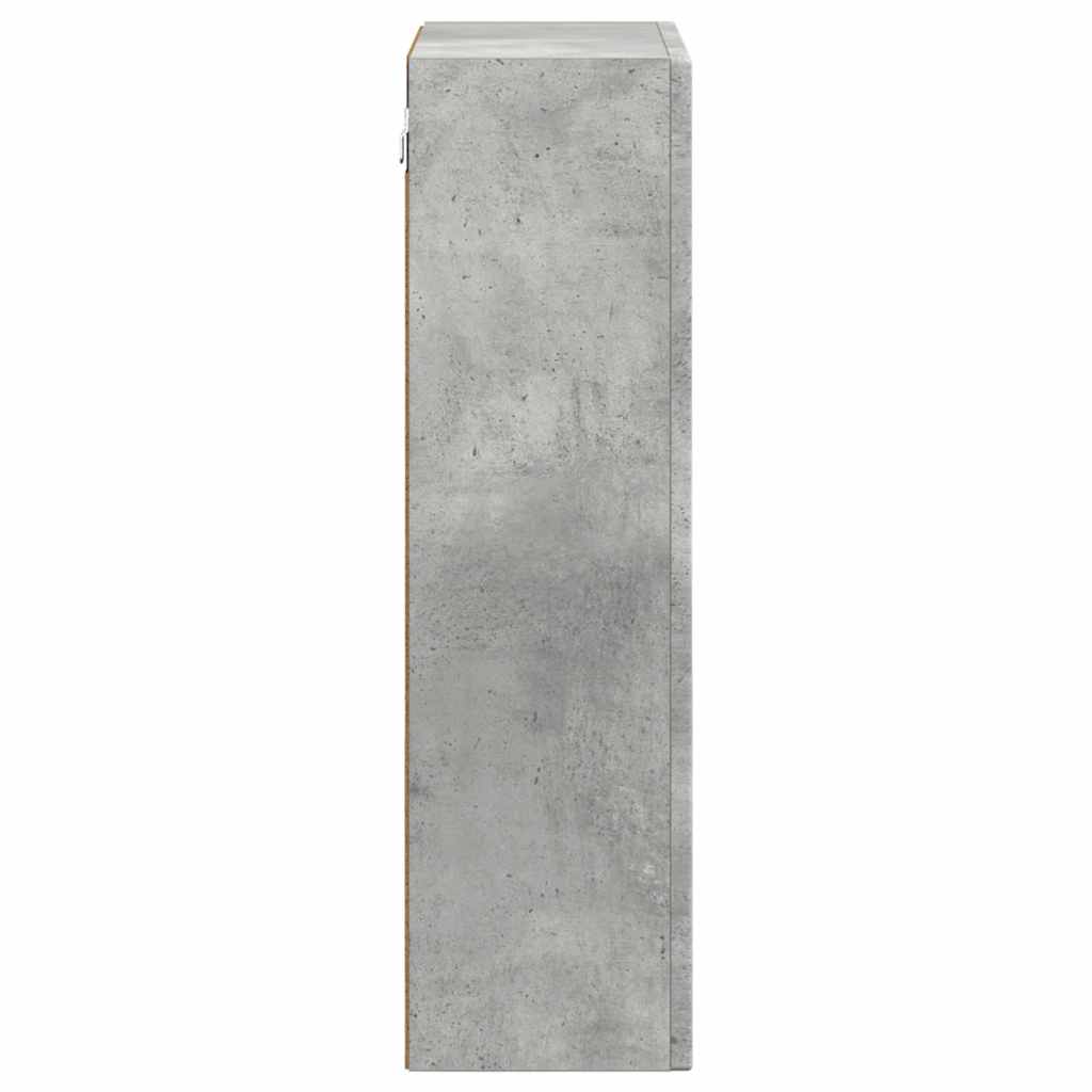 Viseći ormarić s policom Zidne Betonski sivi 59 x 20 x 71.5 cm
