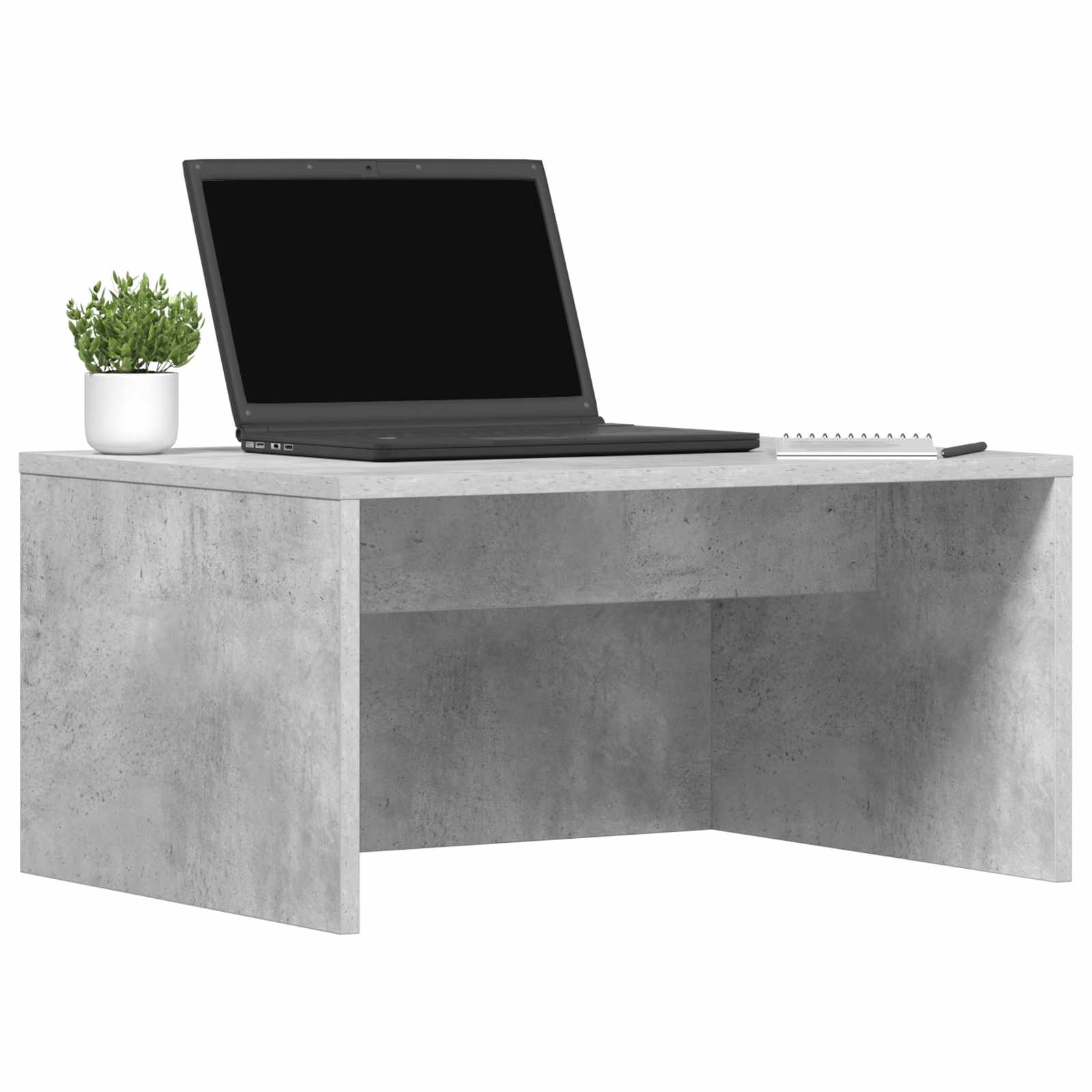 Stol za zid Betonski sivi 60 x 45 x 30 cm Konstruirano drvo