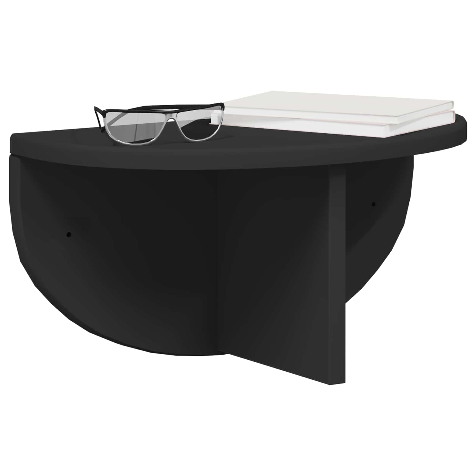 Polica na zidu Zidne Crna 38 x 19 x 19 cm Konstruirano drvo
