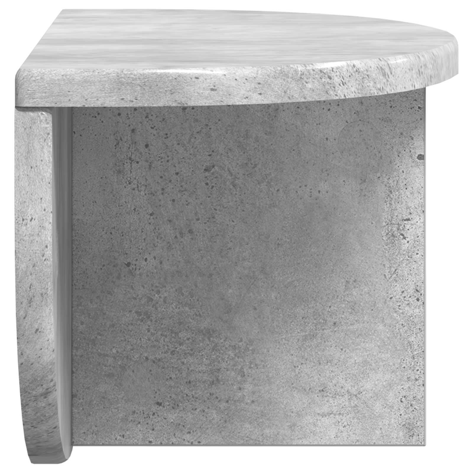 Polica na zidu Betonski sivi 38 x 19 x 19 cm Konstruirano drvo