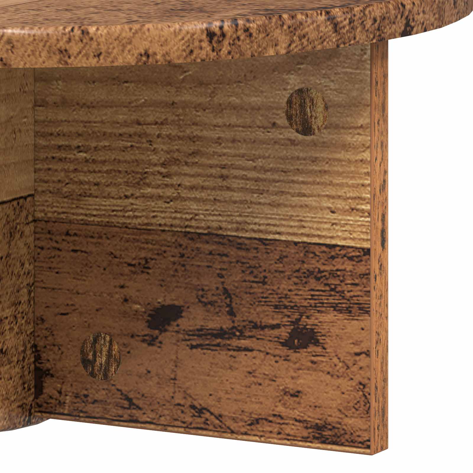 Polica na zidu Zidne 2 pcs Staro drvo 38 x 19 x 19 cm