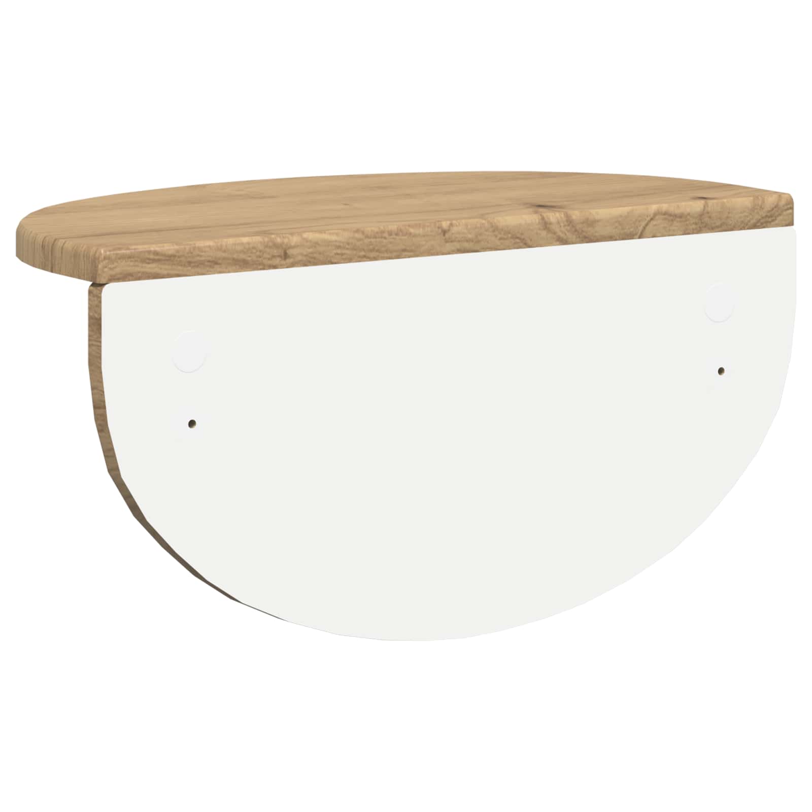 Polica na zidu Zidne 2 pcs Umjetnički hrast 38 x 19 x 19 cm