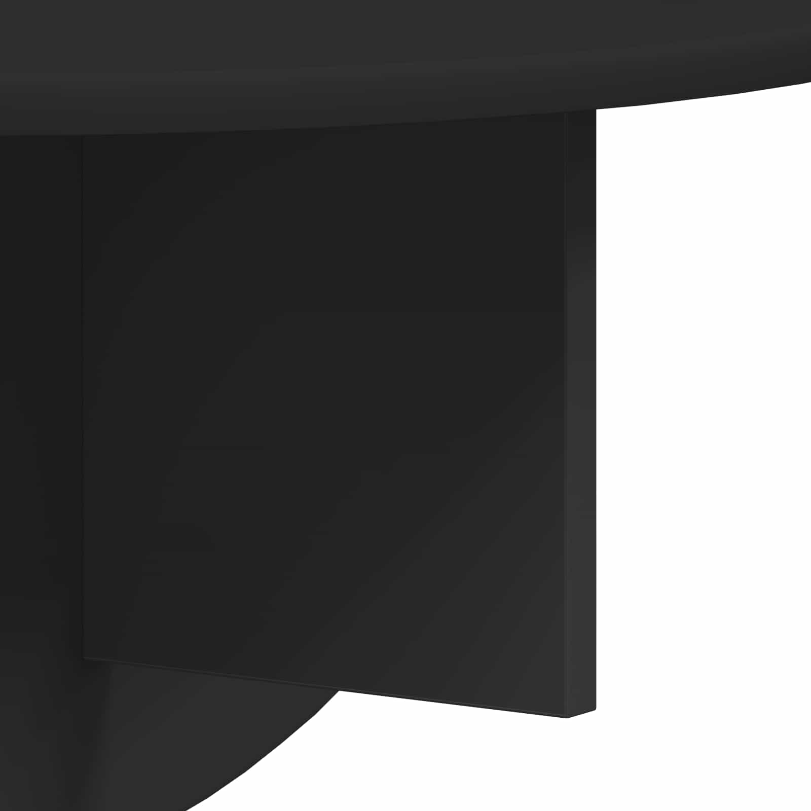 Polica na zidu Zidne Crna 48 x 24 x 24 cm Konstruirano drvo