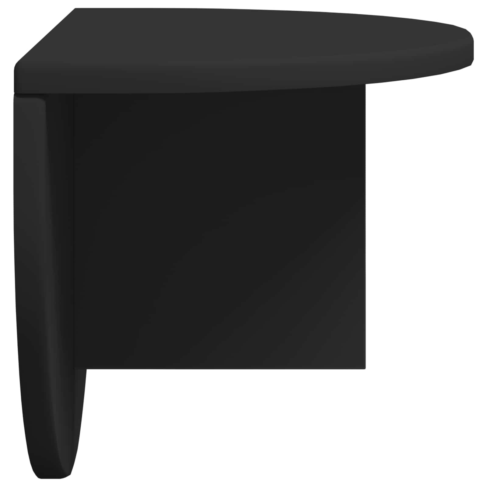 Polica na zidu Zidne Crna 48 x 24 x 24 cm Konstruirano drvo