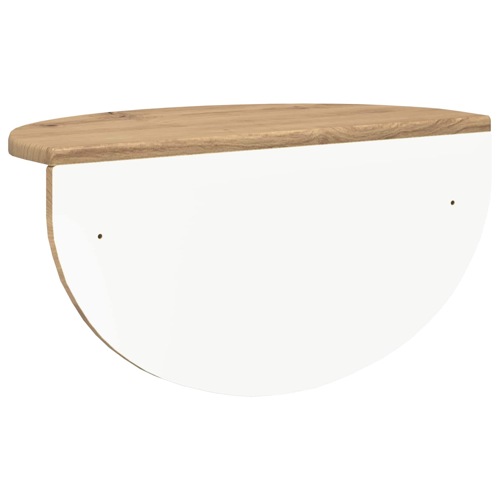 Polica na zidu Zidne 2 pcs Umjetnički hrast 48 x 24 x 24 cm
