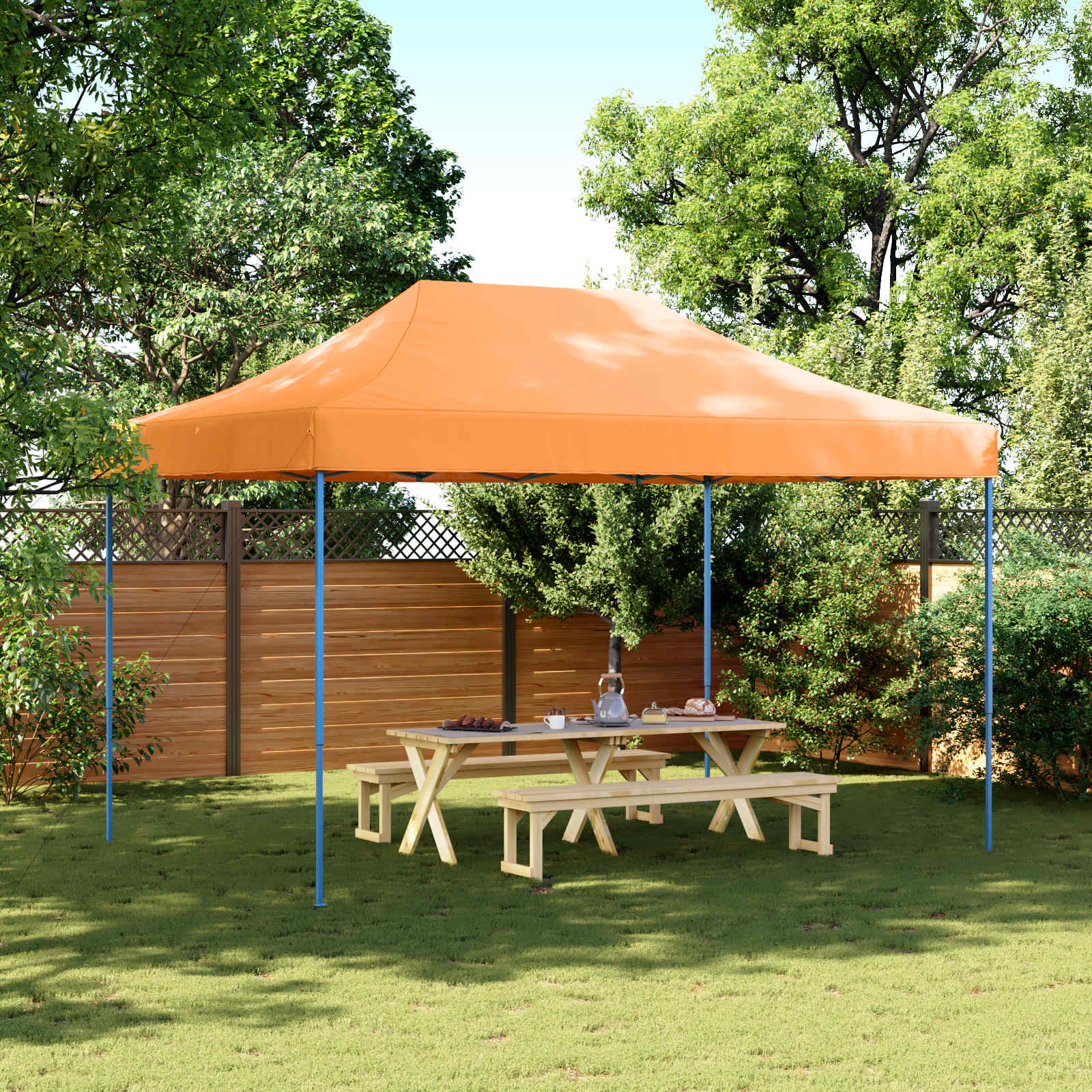 Šator za zabave Narančasta 279 x 410 x 315 cm Oxford tkanina