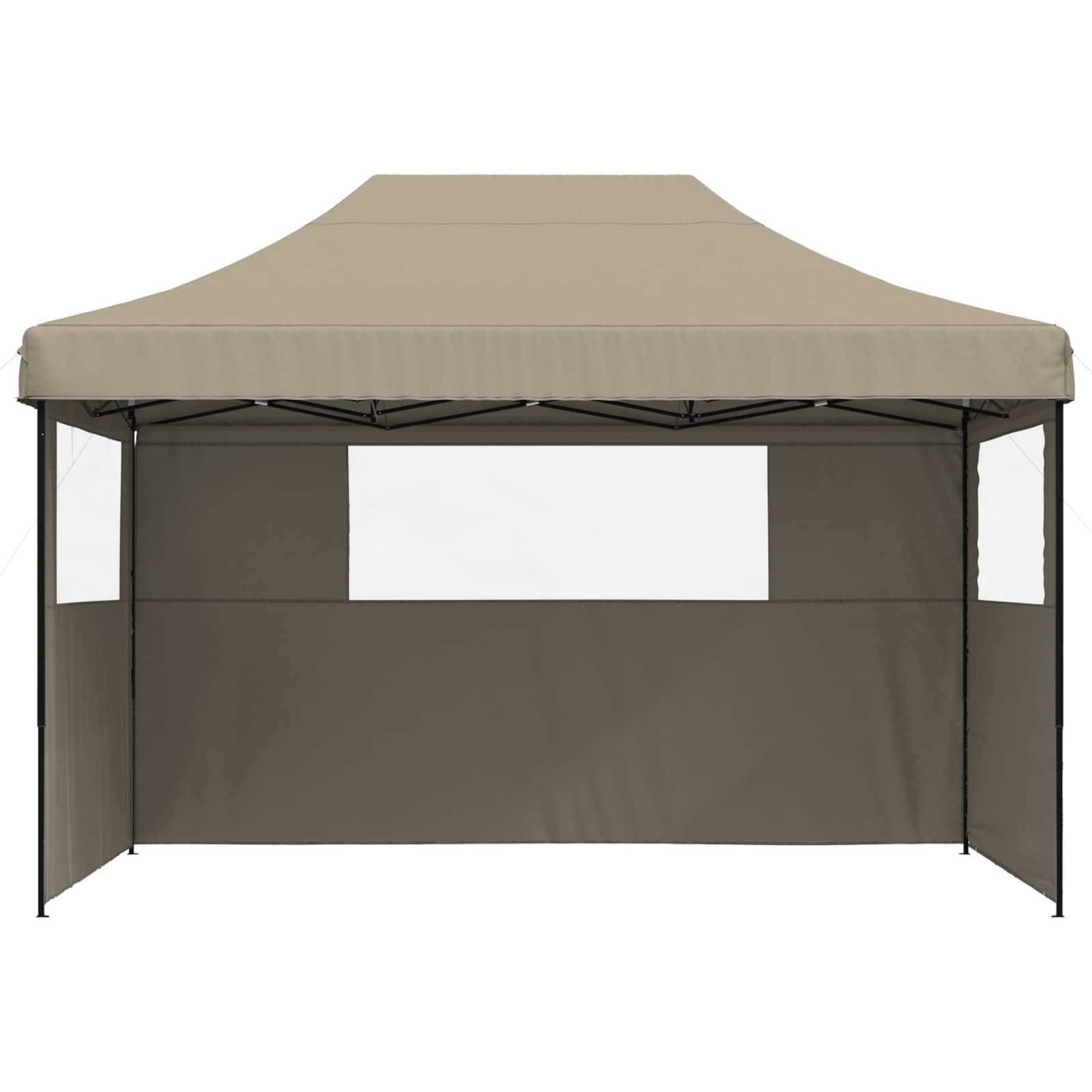 Šator za zabave Sivo-smeđa 279 x 410 x 315 cm Oxford tkanina