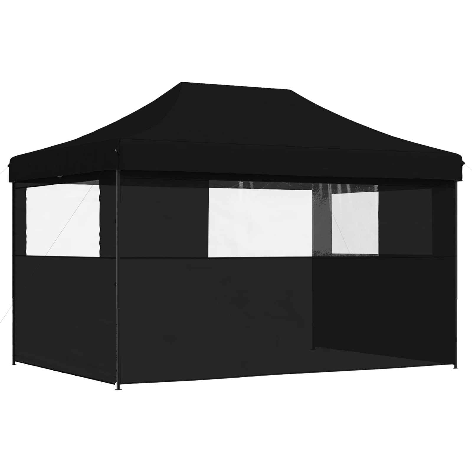 Šator za zabave Crna 279 x 410 x 315 cm Oxford tkanina